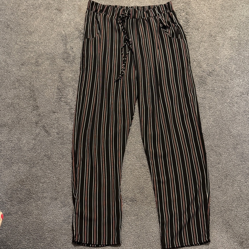 Striped Black Pants